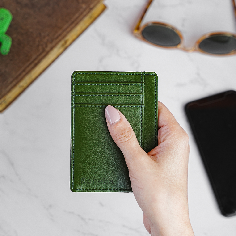 Cactus Leather Wallet - Pacific Minimalistic  I