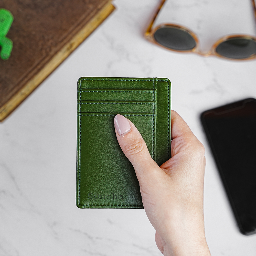 
            
                Load image into Gallery viewer, Cactus Leather Wallet - Pacific Minimalistic
            
        